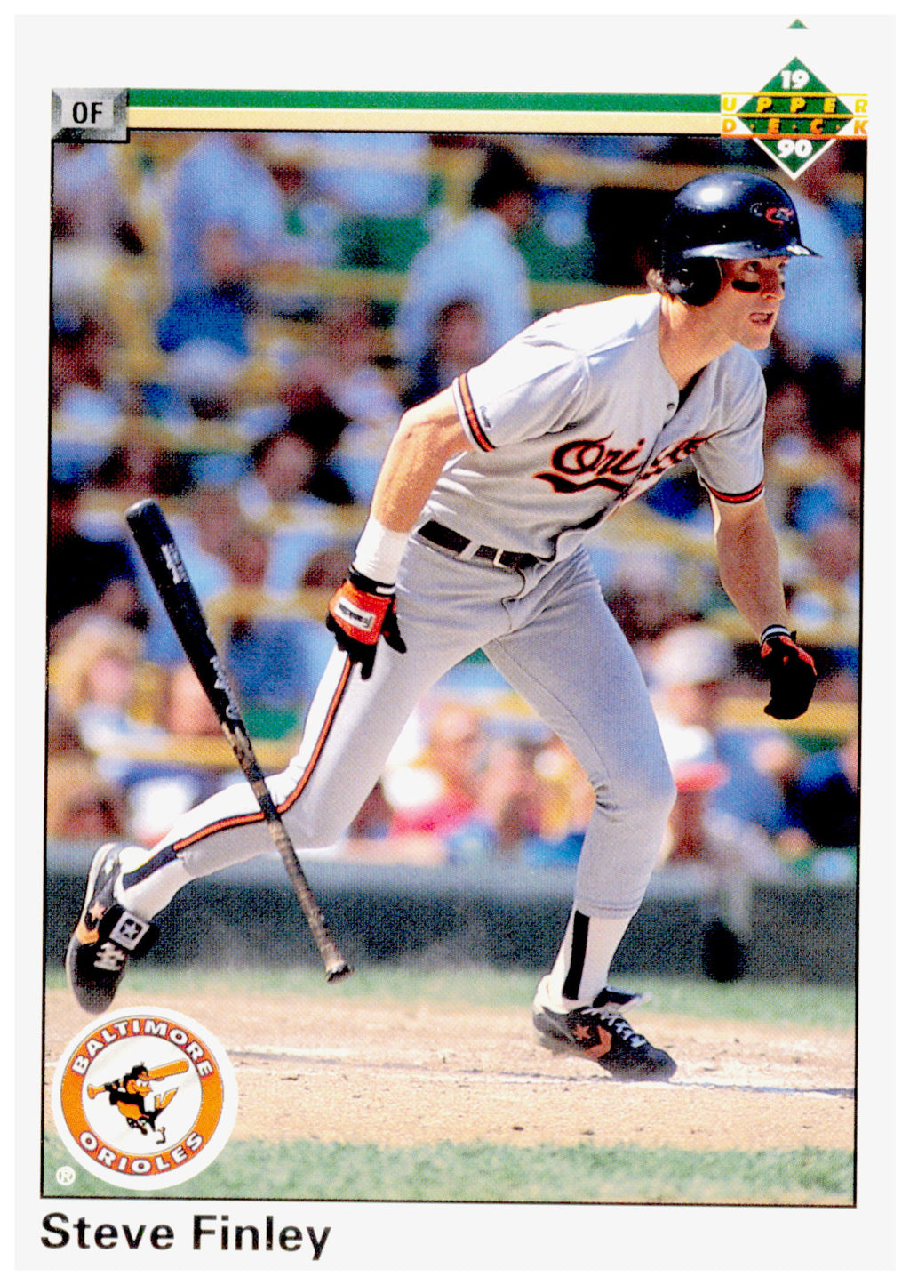 1990 Upper Deck Steve Finley Card Baltimore Orioles #602