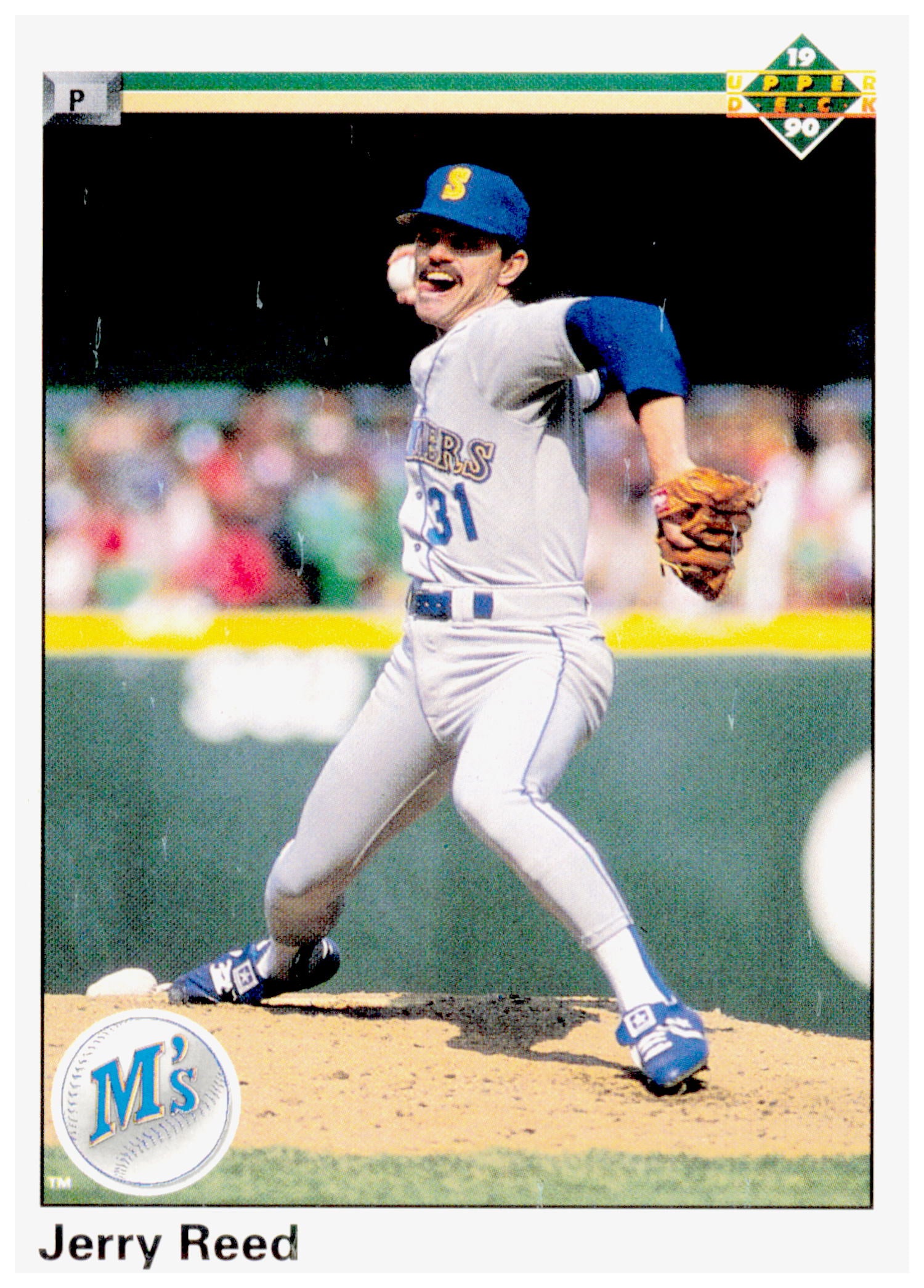 1990 Upper Deck Jerry Reed Card Seattle Mariners #210