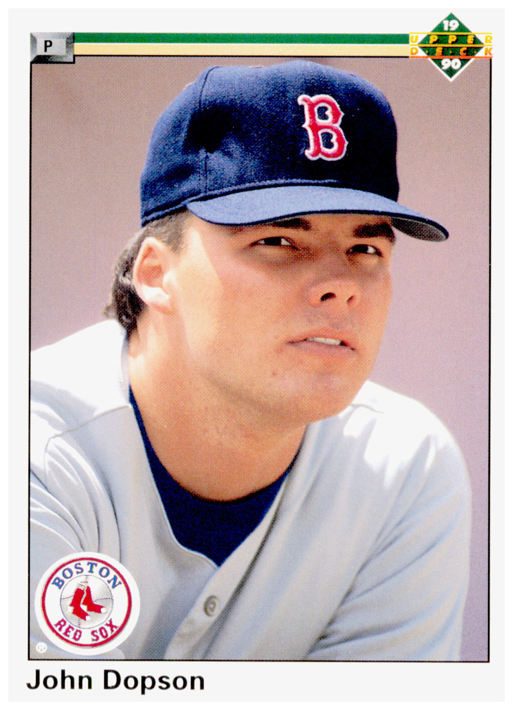 1990 Upper Deck John Dopson Card Boston Red Sox #671