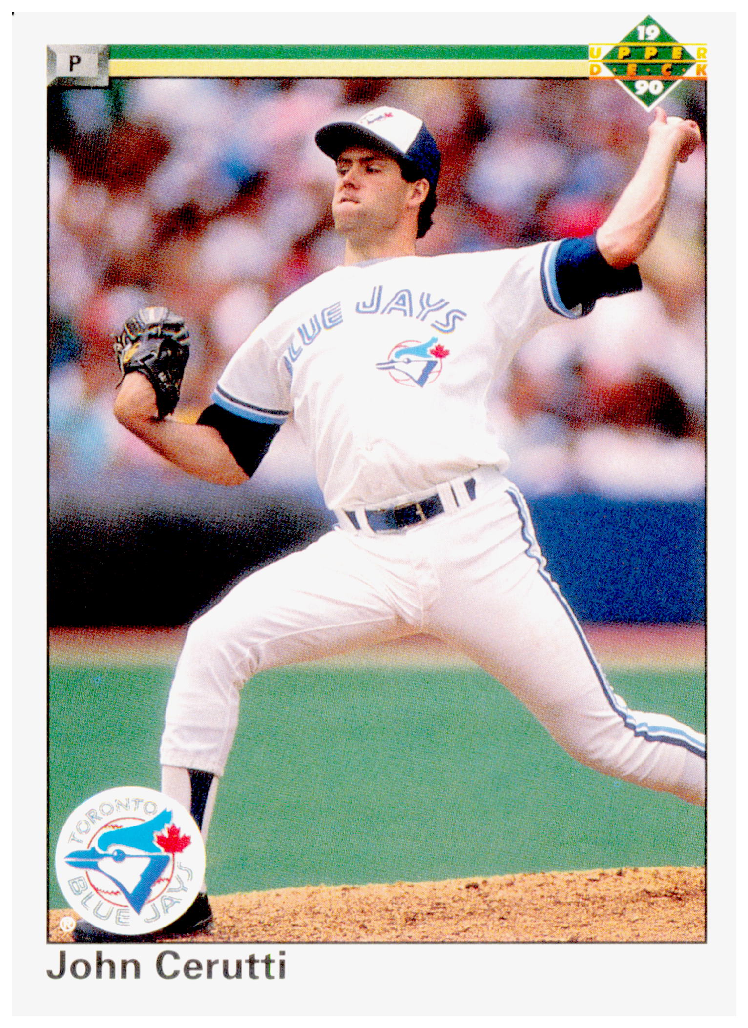 1990 Upper Deck John Cerutti Card Toronto Blue Jays #485