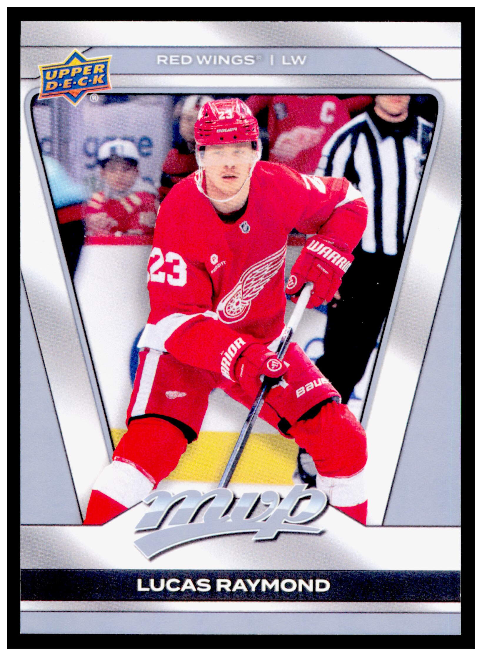 2025-26 Upper Deck MVP Lucas Raymond Card Detroit Red Wings #123