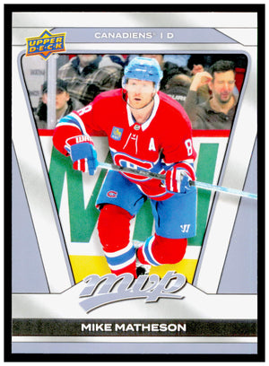 2025-26 Upper Deck MVP Mike Matheson Card Montreal Canadiens #218