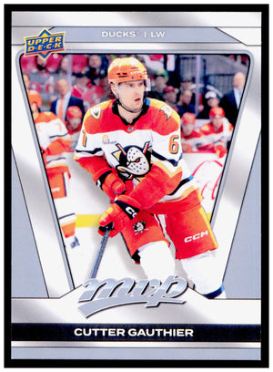2025-26 Upper Deck MVP Cutter Gauthier Card Anaheim Ducks #133