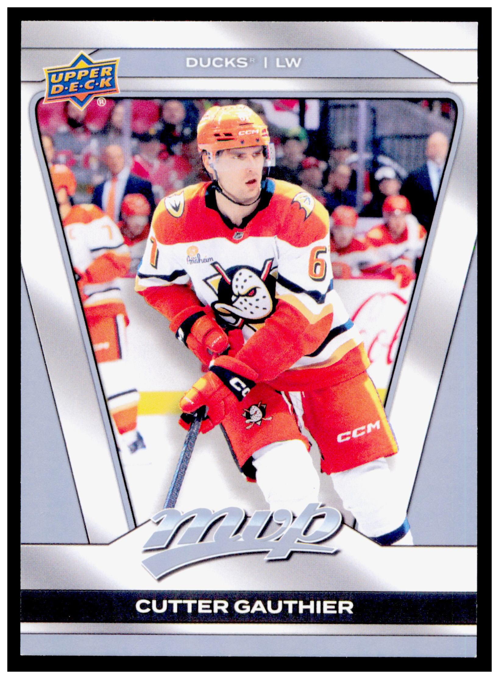 2025-26 Upper Deck MVP Cutter Gauthier Card Anaheim Ducks #133