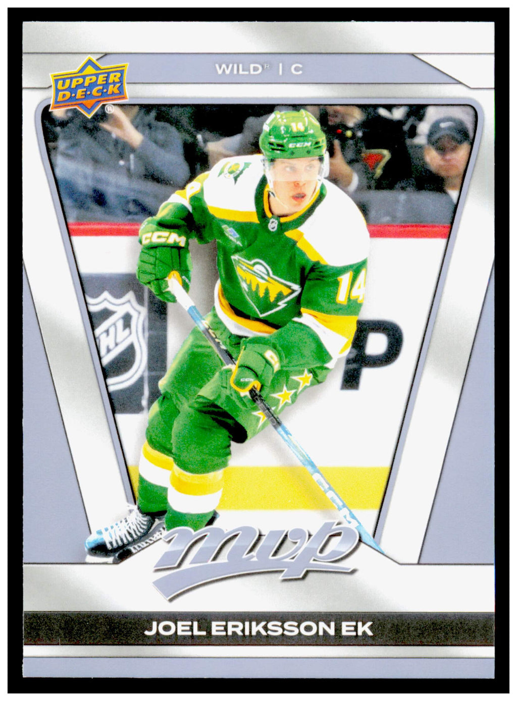 2025-26 Upper Deck MVP Joel Eriksson Ek Card Minnesota Wild #201