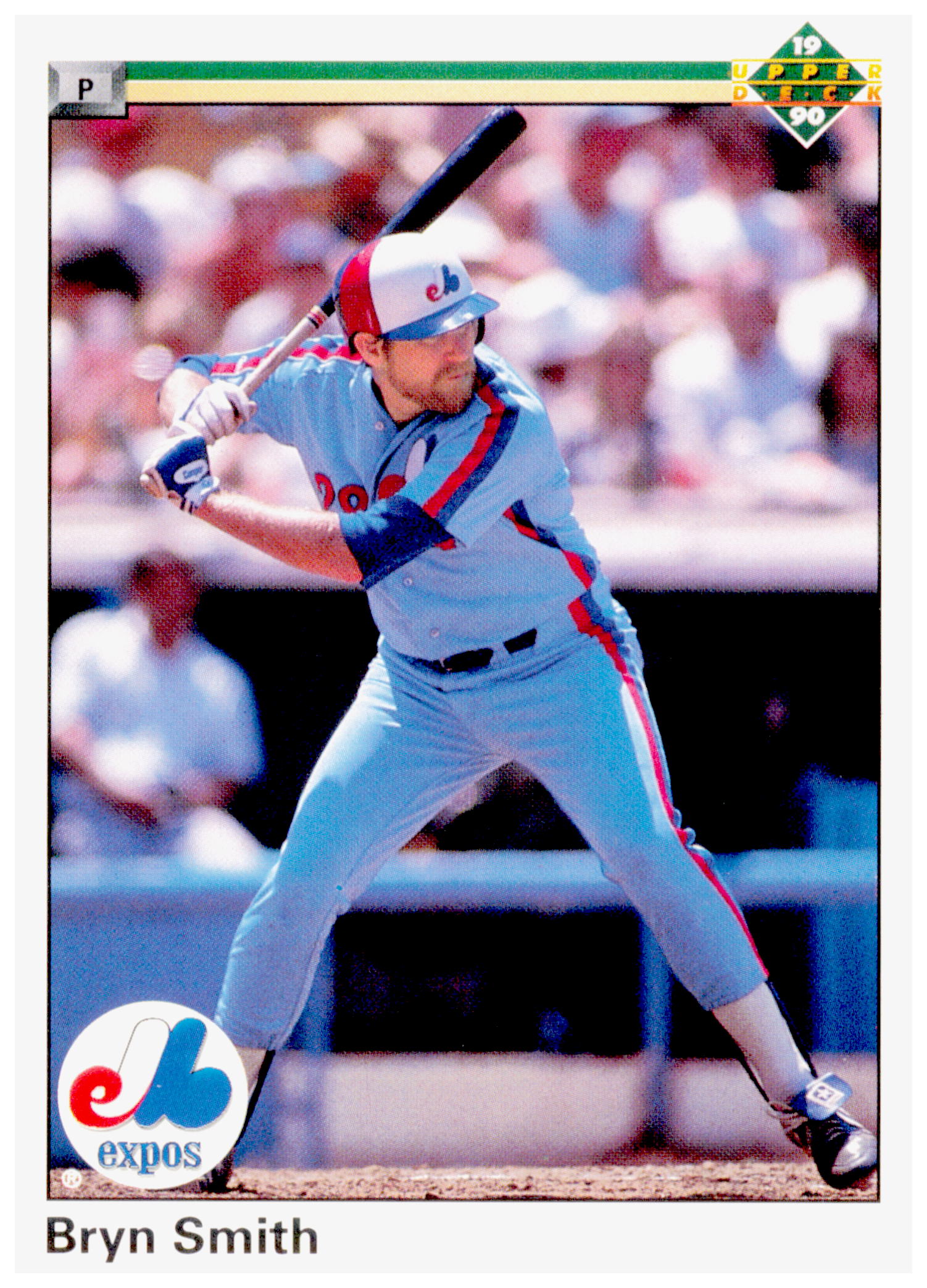 1990 Upper Deck Bryn Smith Card Montreal Expos #579