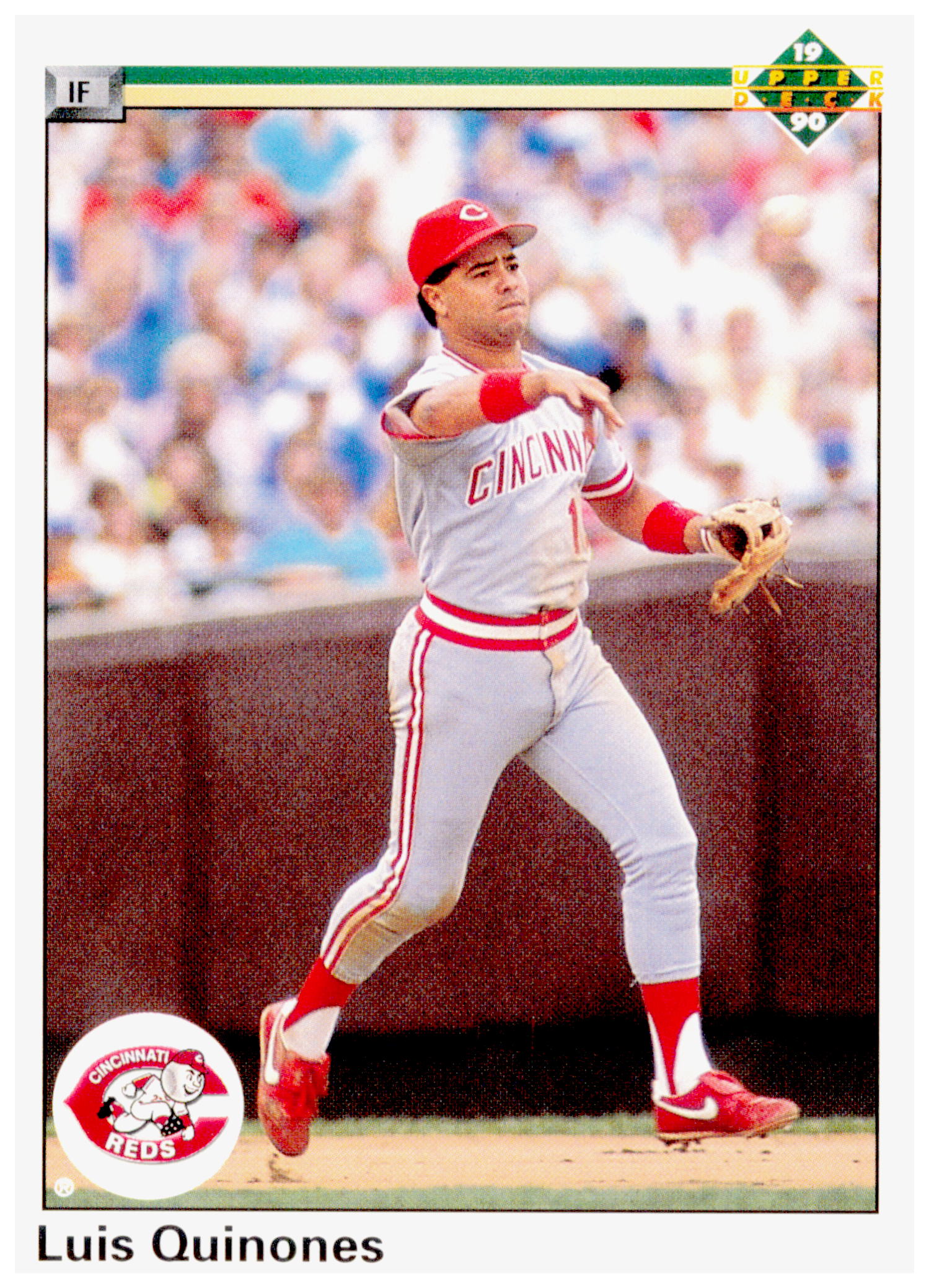 1990 Upper Deck Luis Quinones Card Cincinnati Reds #593