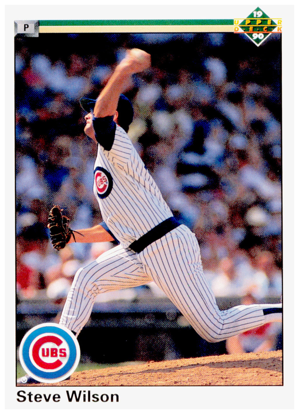 1990 Upper Deck Steve Wilson Card Chicago Cubs #341