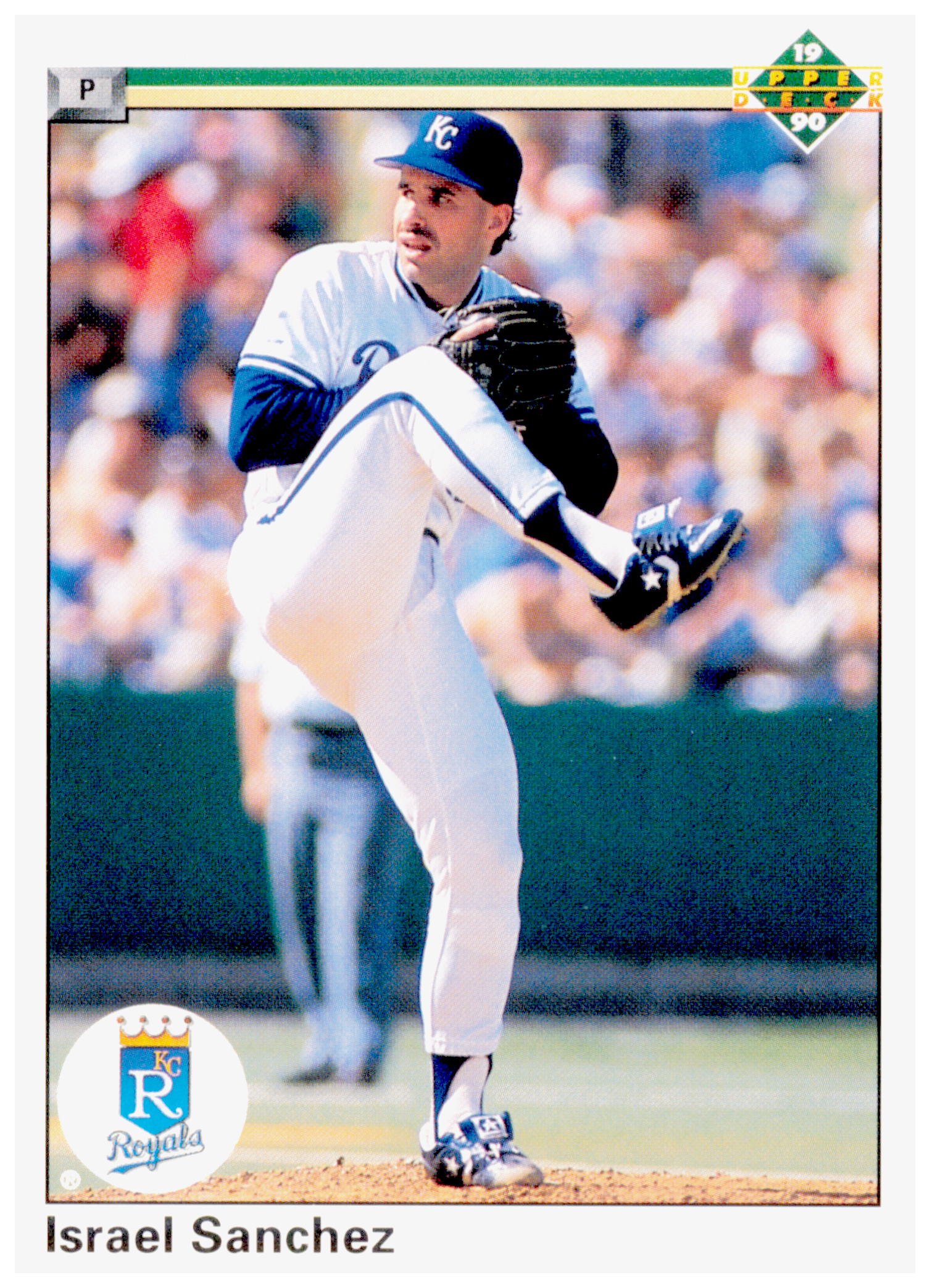 1990 Upper Deck Israel Sanchez Card Kansas City Royals #384