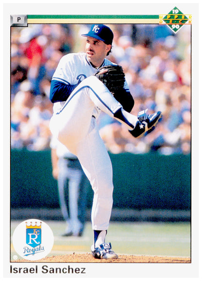 1990 Upper Deck Israel Sanchez Card Kansas City Royals #384