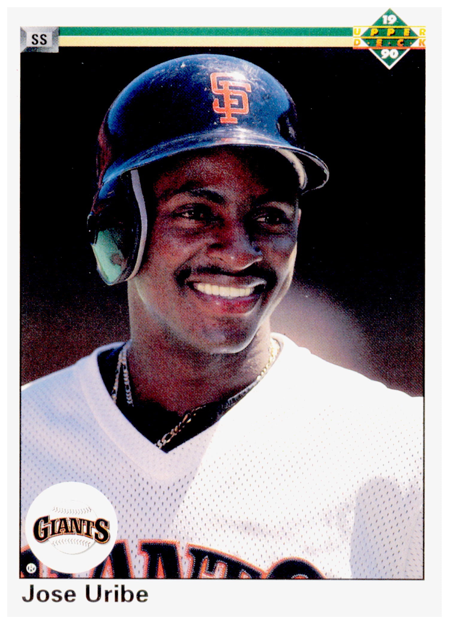 1990 Upper Deck Jose Uribe Card San Francisco Giants #188a