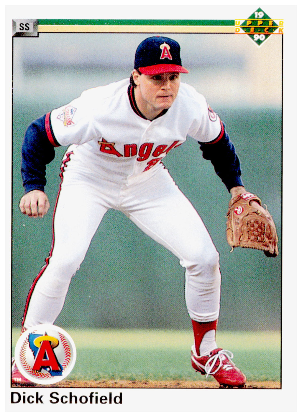 1990 Upper Deck Dick Schofield Card California Angels #669
