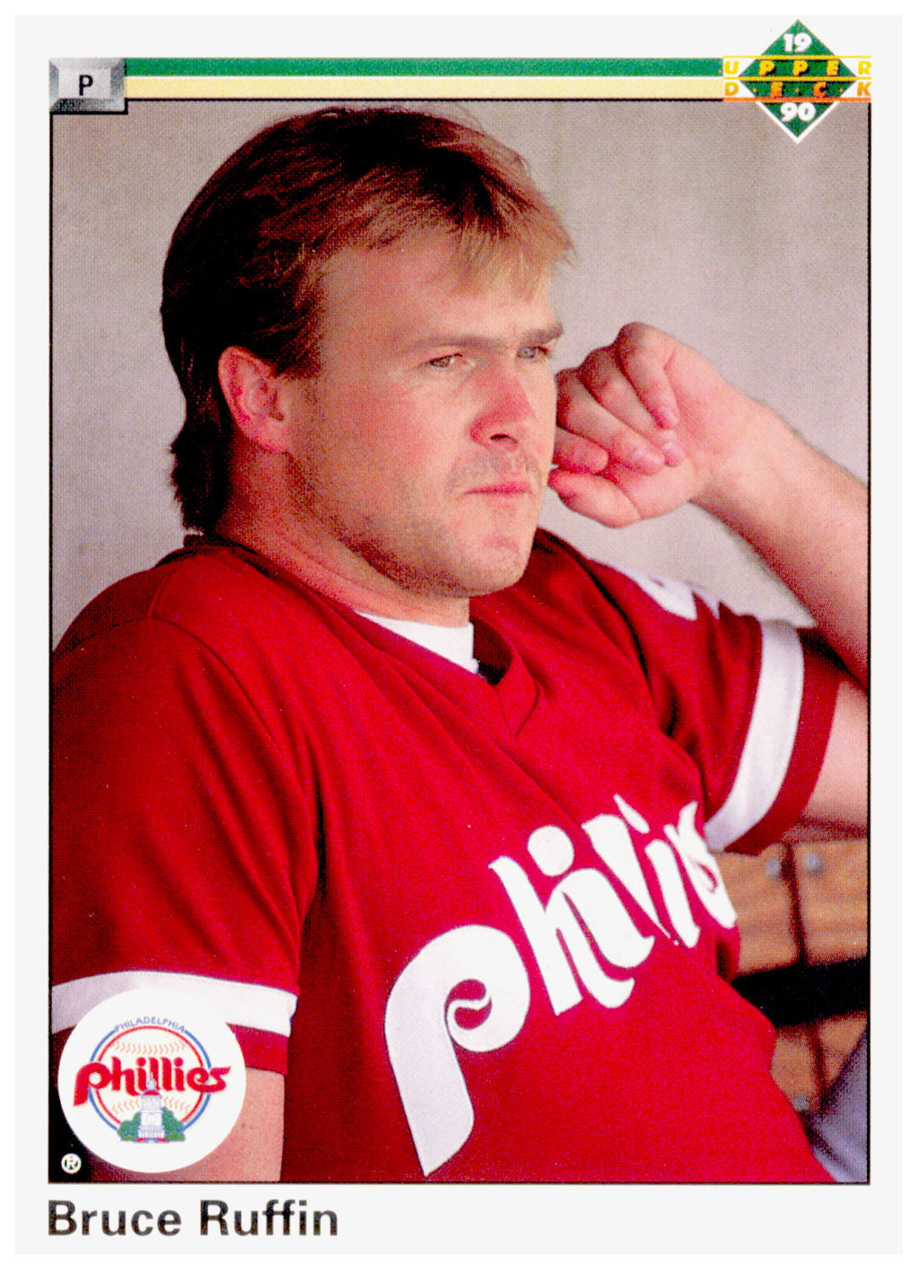 1990 Upper Deck Bruce Ruffin Card Philadelphia Phillies #580