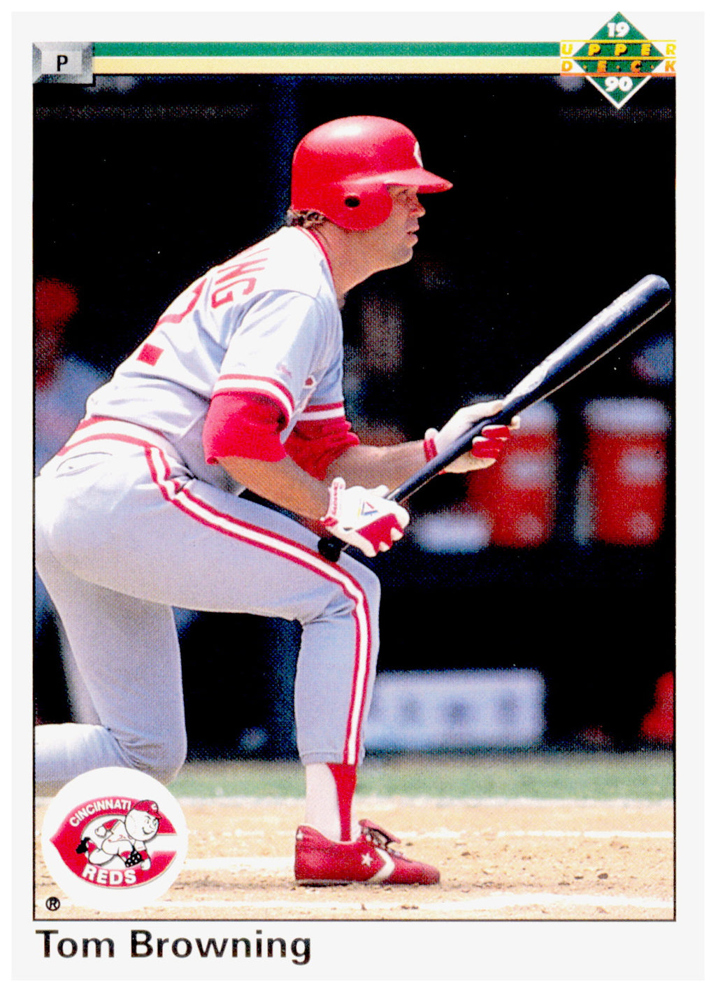 1990 Upper Deck Tom Browning Card Cincinnati Reds #189b