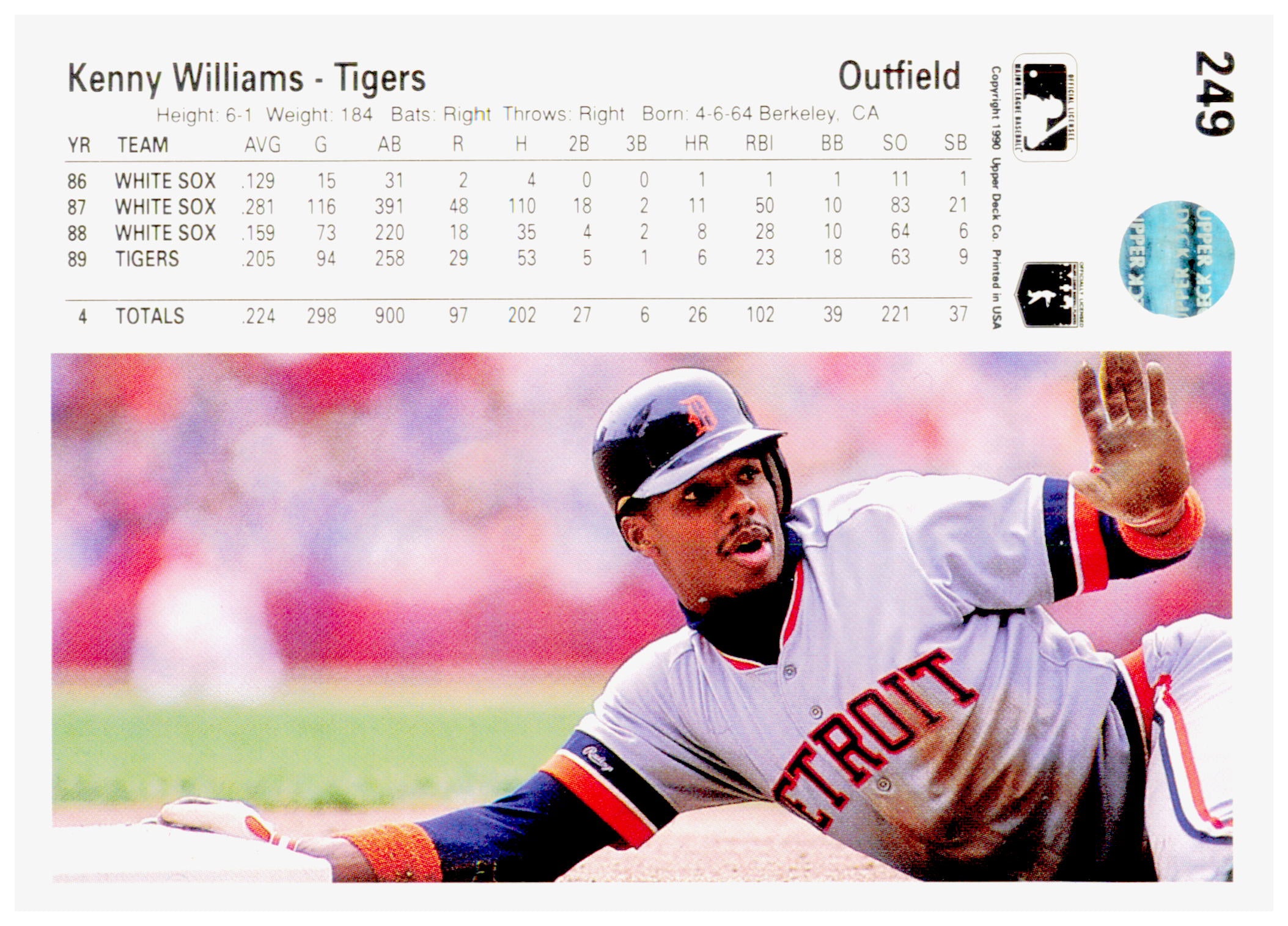 1990 Upper Deck Ken Dayley Card St. Louis Cardinals #280