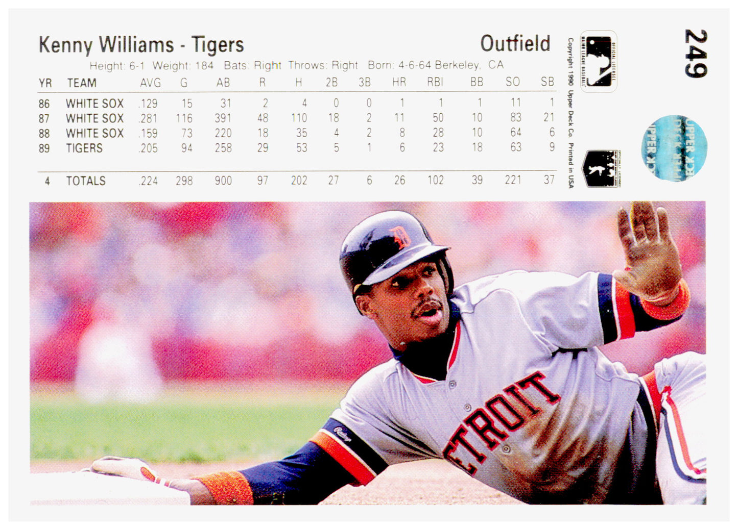 1990 Upper Deck Ken Dayley Card St. Louis Cardinals #280