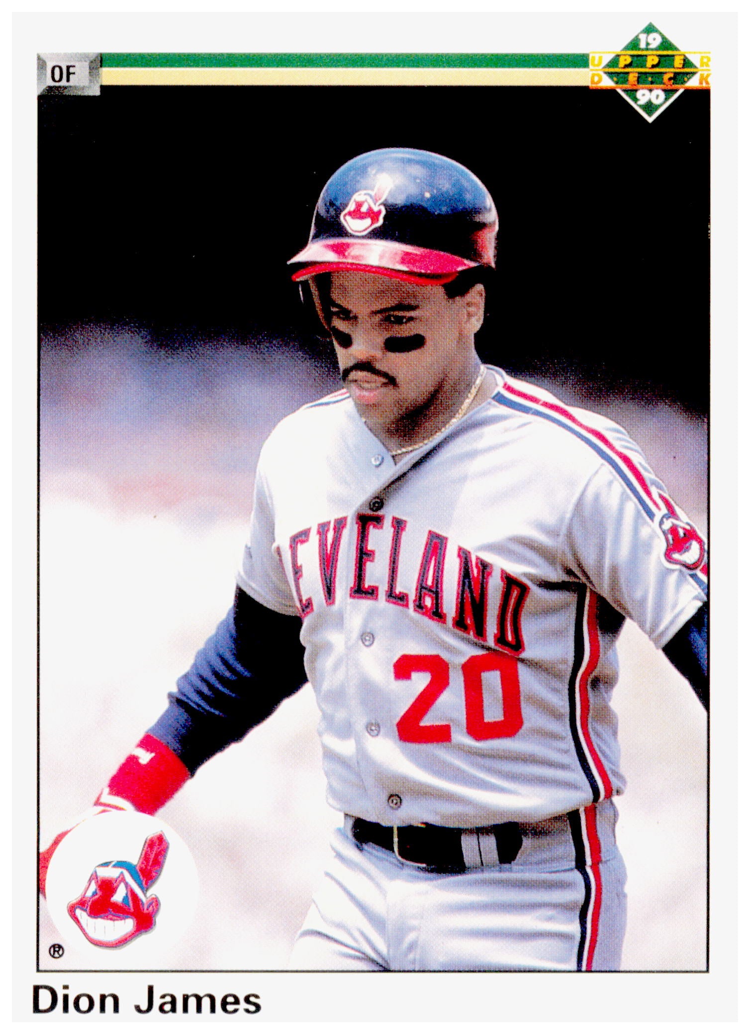 1990 Upper Deck Dion James Card Cleveland Indians #591