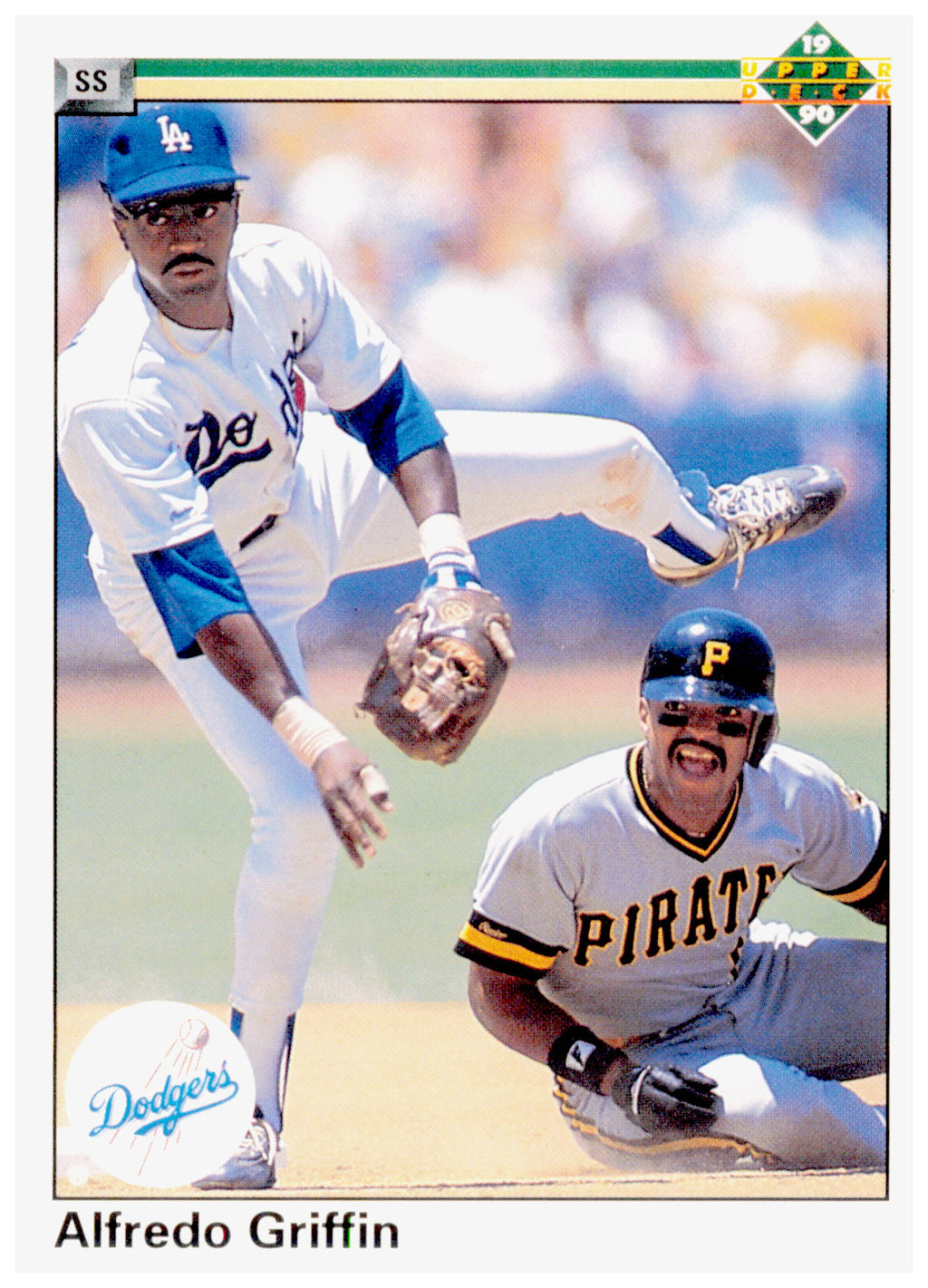 1990 Upper Deck Alfredo Griffin Card Los Angeles Dodgers #338