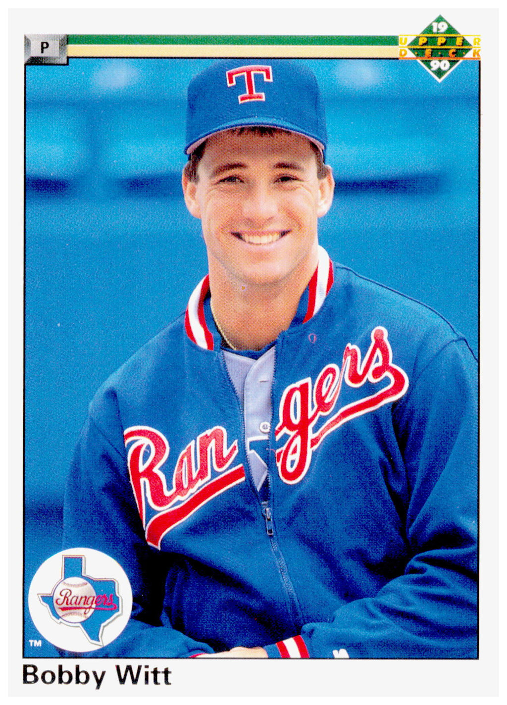 1990 Upper Deck Bobby Witt Card Texas Rangers #636