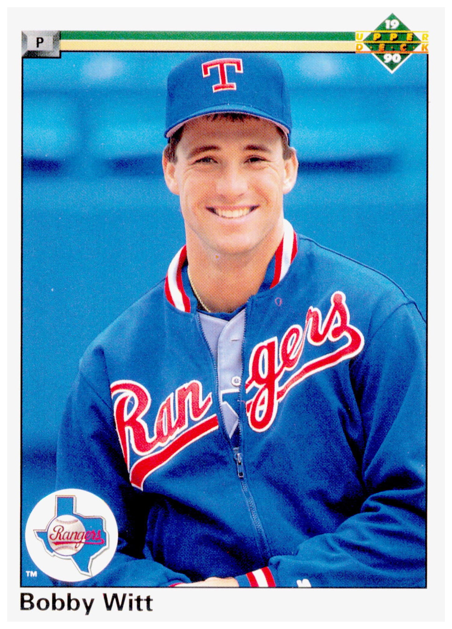 1990 Upper Deck Bobby Witt Card Texas Rangers #636
