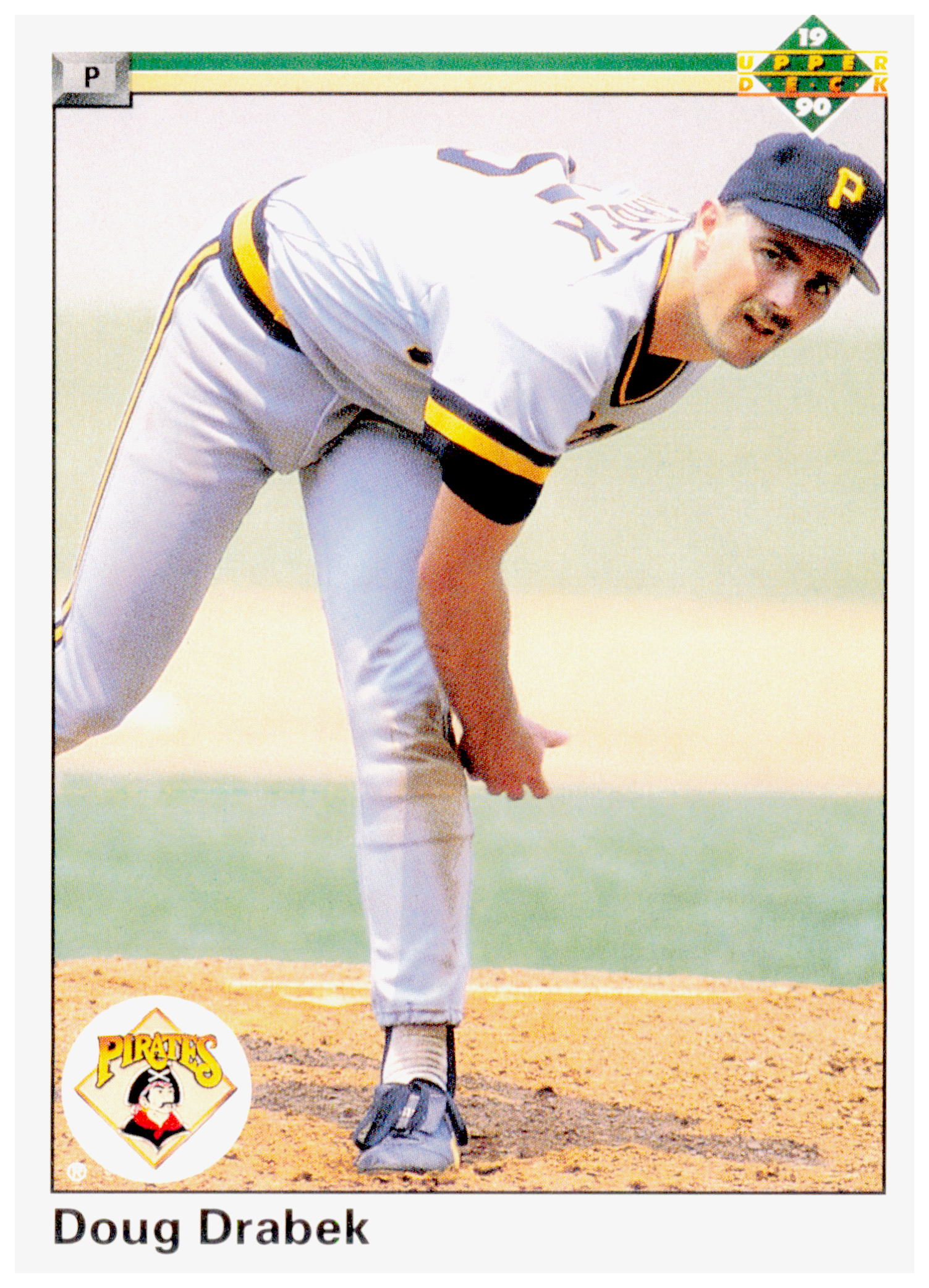 1990 Upper Deck Doug Drabek Card Pittsburgh Pirates #422