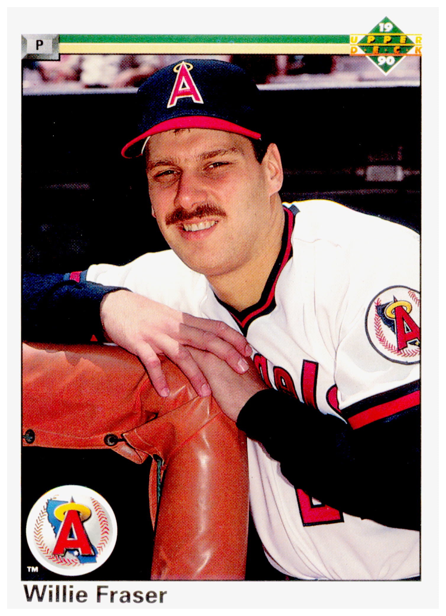 1990 Upper Deck Willie Fraser Card California Angels #85