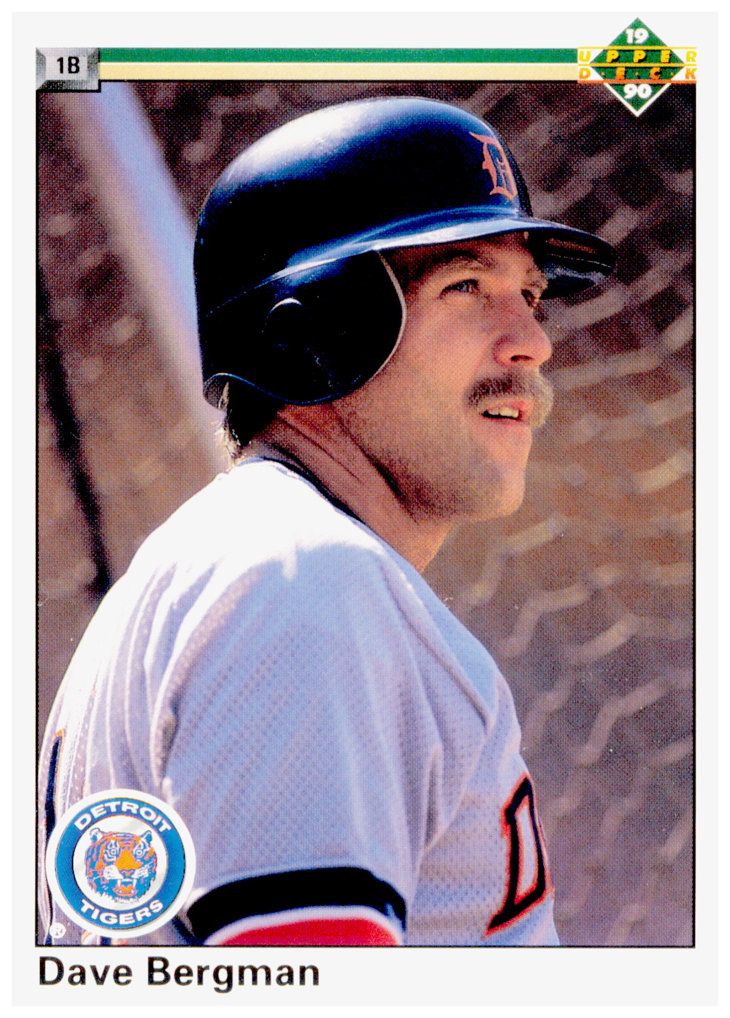 1990 Upper Deck Dave Bergman Card Detroit Tigers #381