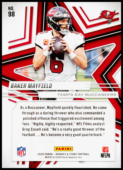2025 Panini Rookies & Stars Baker Mayfield Card Tampa Bay Buccaneers #98