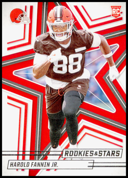 2025 Panini Rookies & Stars Harold Fannin Jr. Card RC Cleveland Browns #126
