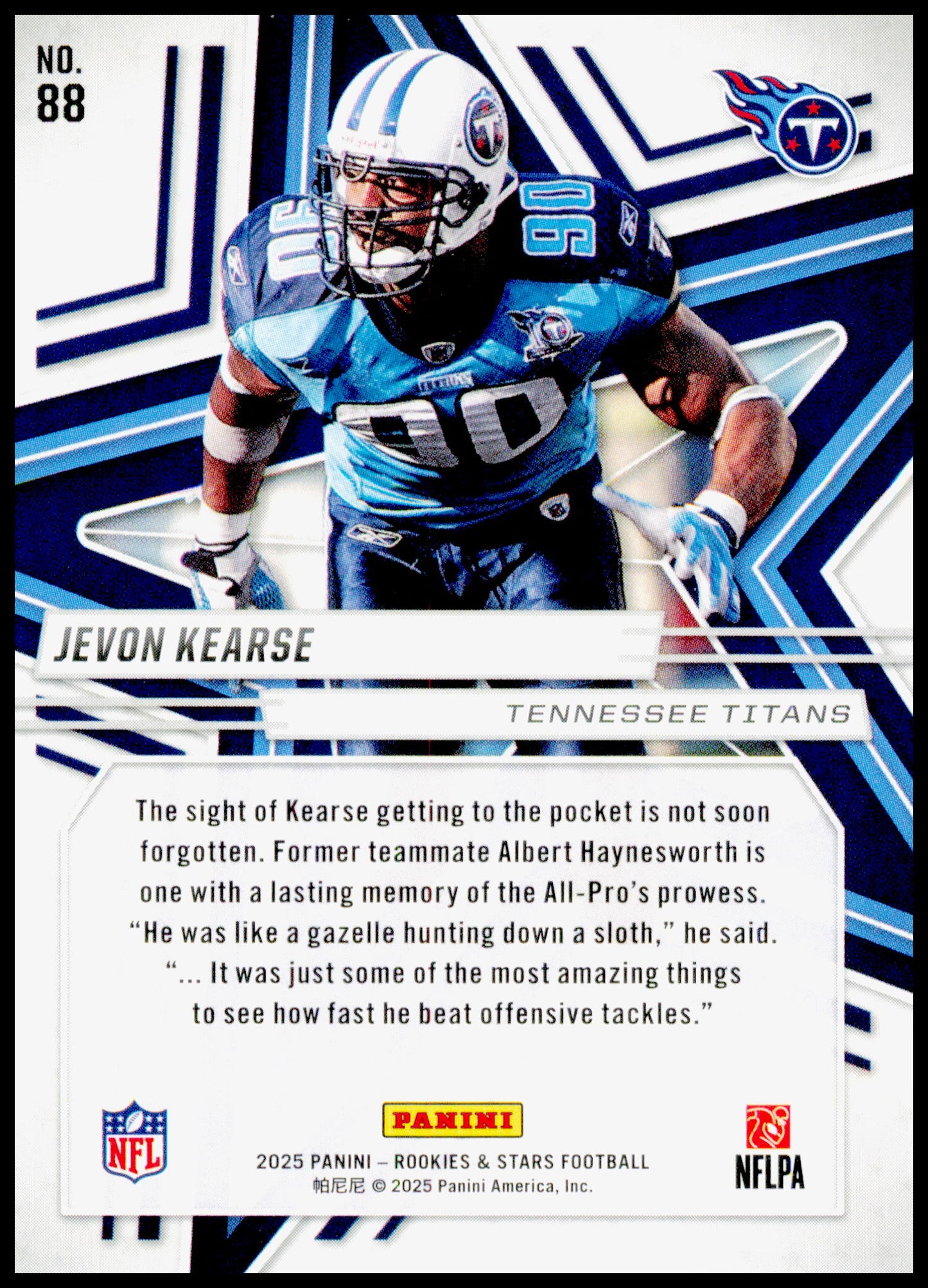 2025 Panini Rookies & Stars Jevon Kearse Card Tennessee Titans #88