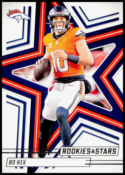 2025 Panini Rookies & Stars Bo Nix Card Denver Broncos #4