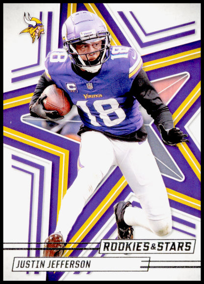2025 Panini Rookies & Stars Justin Jefferson Card Minnesota Vikings #75