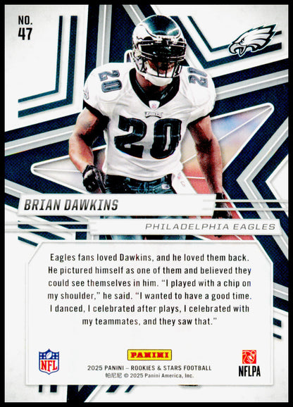 2025 Panini Rookies & Stars Brian Dawkins Card Philadelphia Eagles #47