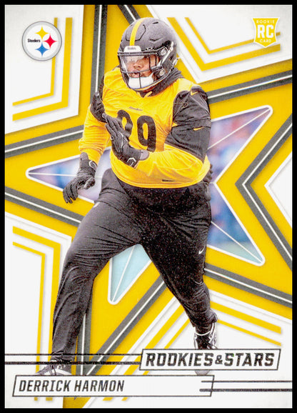 2025 Panini Rookies & Stars Derrick Harmon Card RC Pittsburgh Steelers #116