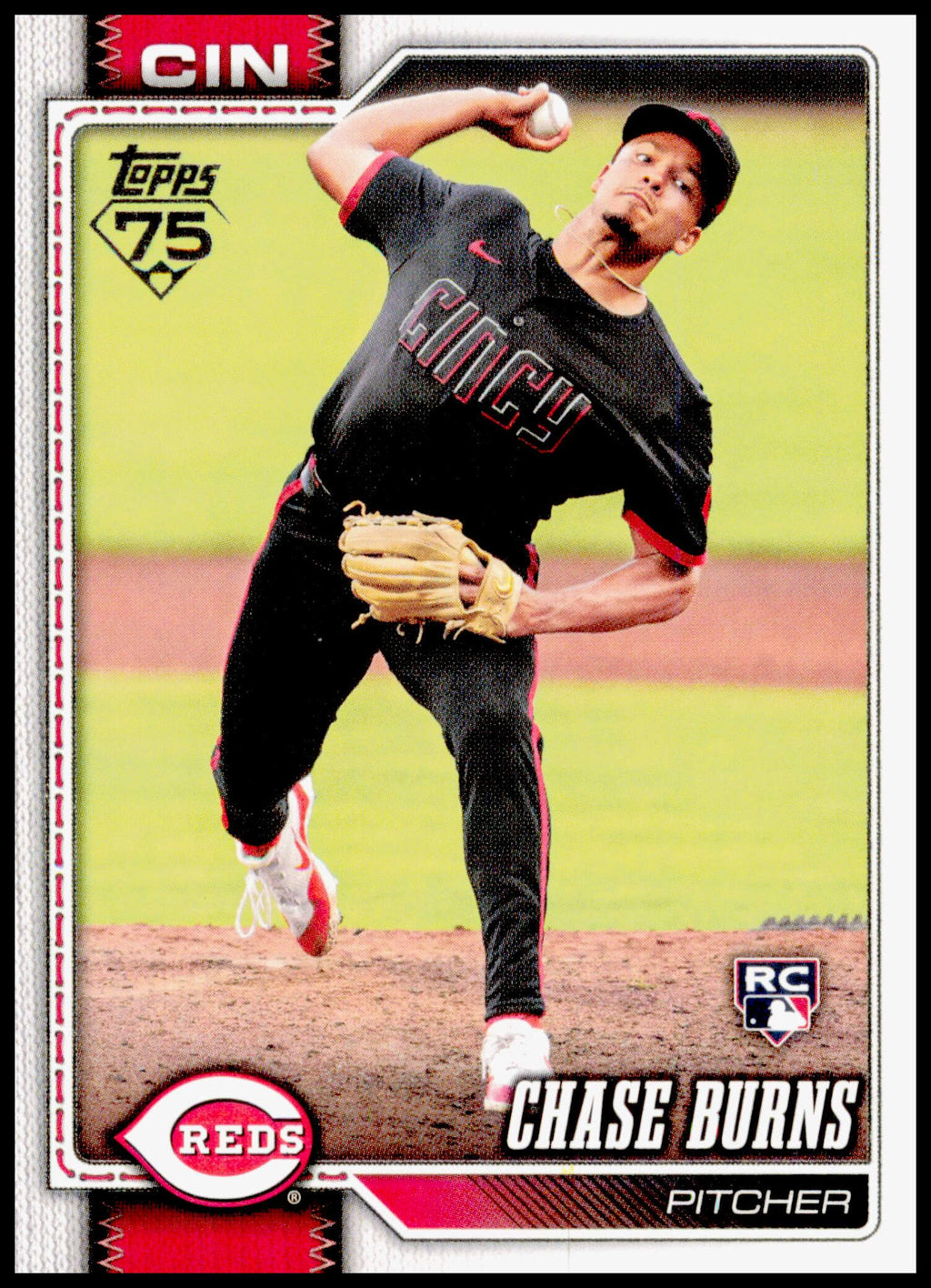 2026 Topps Chase Burns Card RC Cincinnati Reds #312