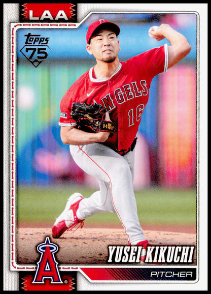 2026 Topps Yusei Kikuchi Card Los Angeles Angels #173