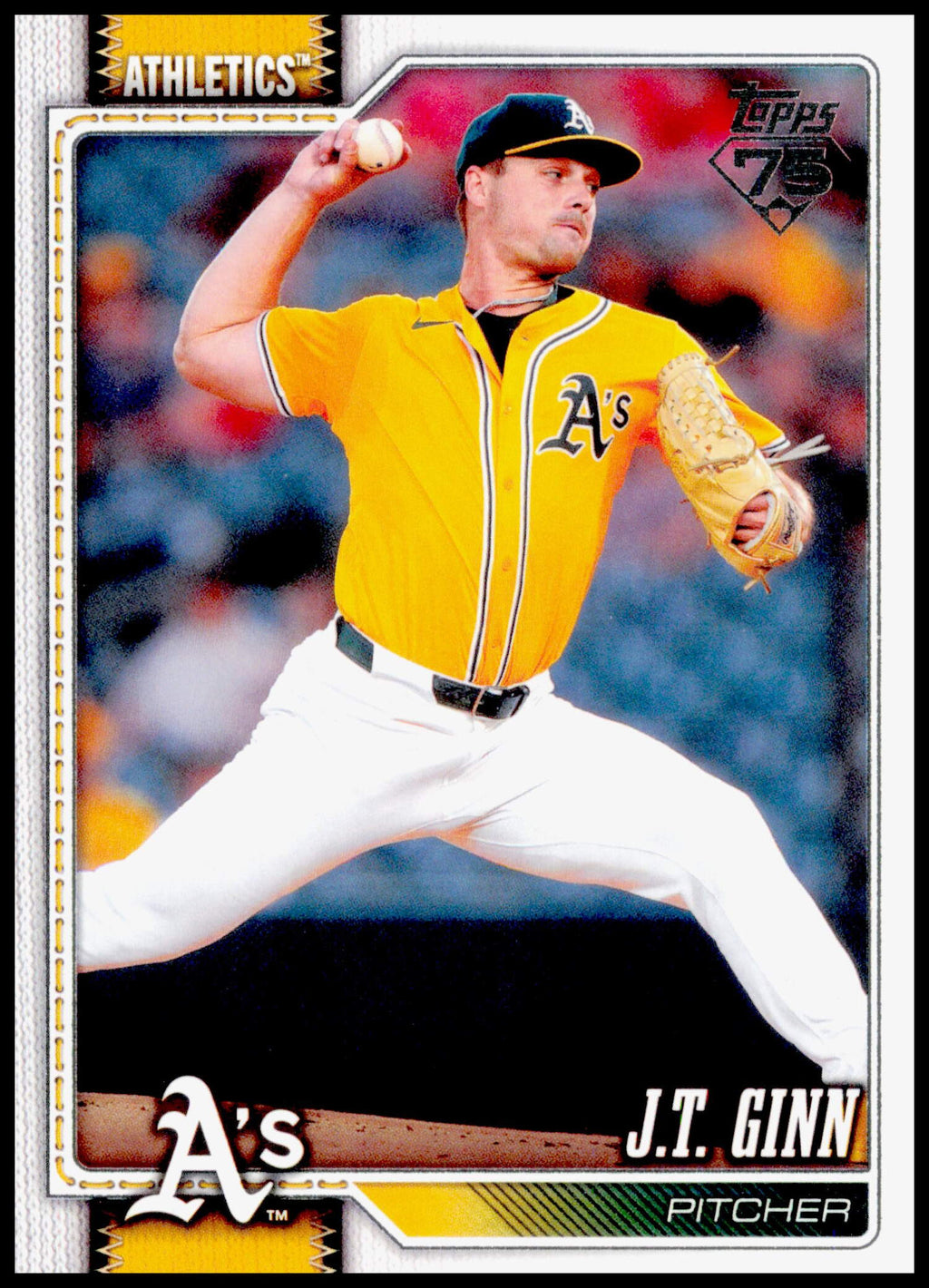 2026 Topps J.T. Ginn Card Rainbow Foil Athletics #153