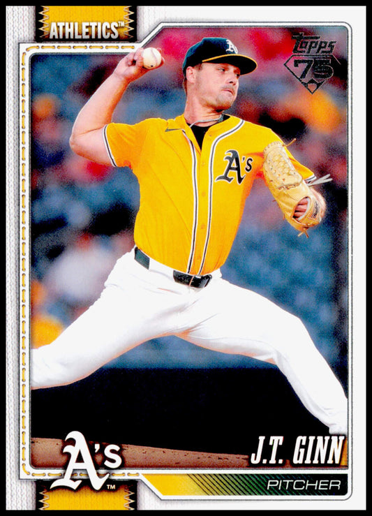 2026 Topps J.T. Ginn Card Rainbow Foil Athletics #153