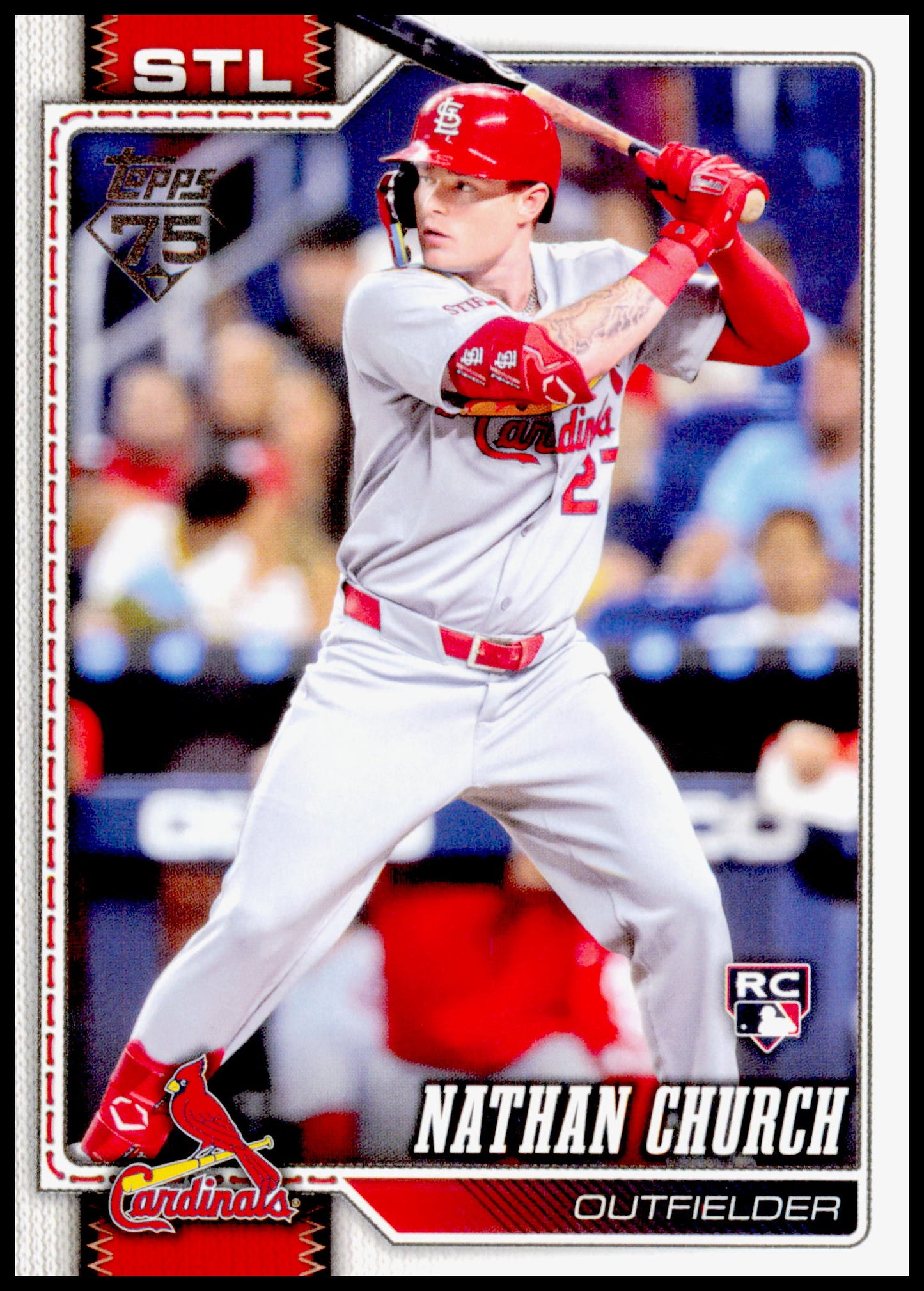 2026 Topps Nathan Church Card RC St. Louis Cardinals #24
