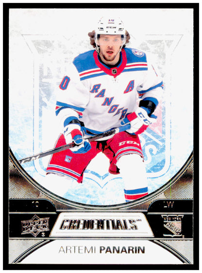 2021-22 Upper Deck Credentials Artemi Panarin Card New York Rangers #15