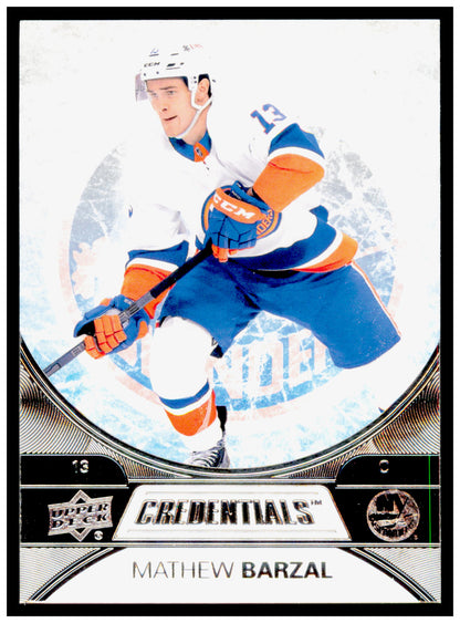 2021-22 Upper Deck Credentials Mathew Barzal Card New York Islanders #23
