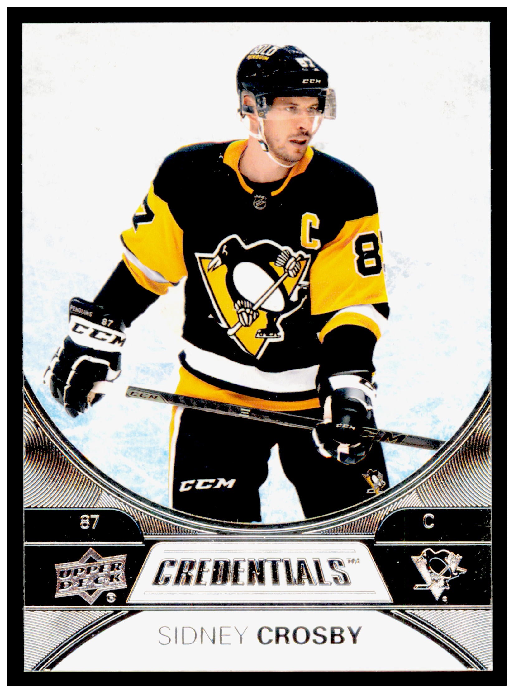 2021-22 Upper Deck Credentials Sidney Crosby Card Pittsburgh Penguins #2