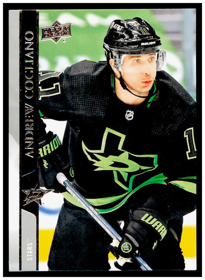 2020-21 Upper Deck Andrew Cogliano Card French Dallas Stars #541
