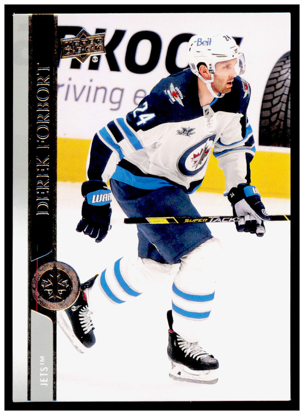 2020-21 Upper Deck Derek Forbort Card French Winnipeg Jets #651