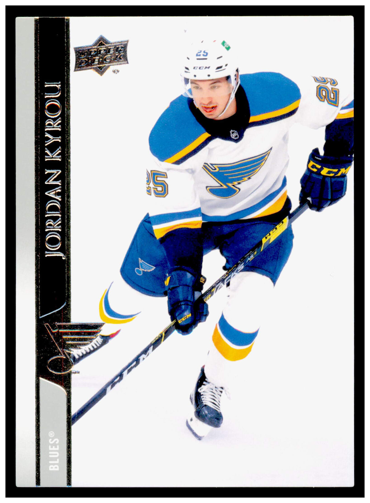 2020-21 Upper Deck Jordan Kyrou Card St. Louis Blues #622