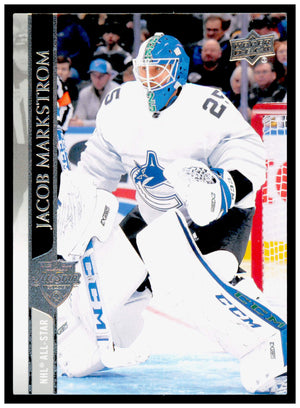 2020-21 Upper Deck Jacob Markstrom Card Vancouver Canucks #682