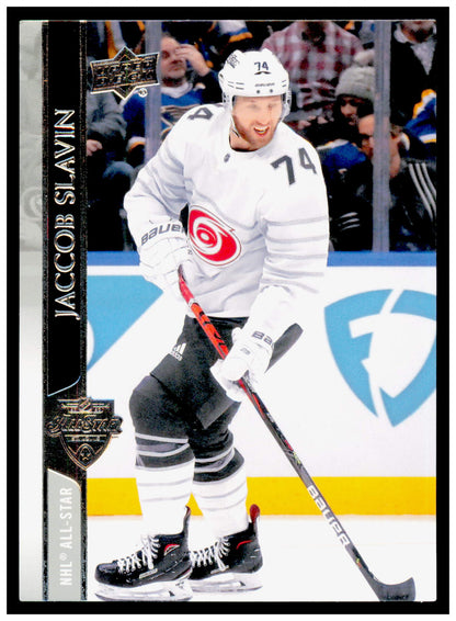 2020-21 Upper Deck Jaccob Slavin Card Carolina Hurricanes #676