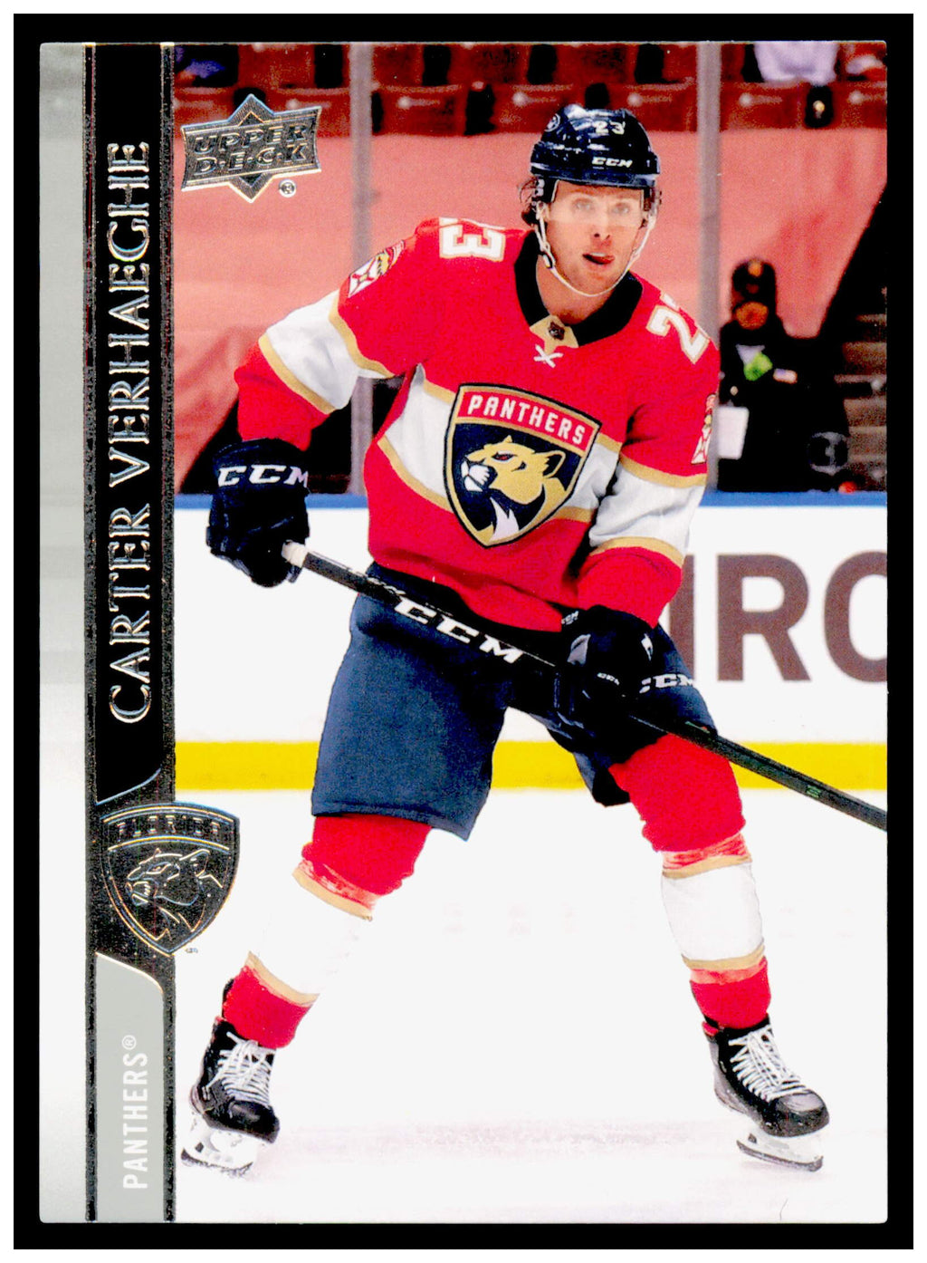 2020-21 Upper Deck Carter Verhaeghe Card French Florida Panthers #561