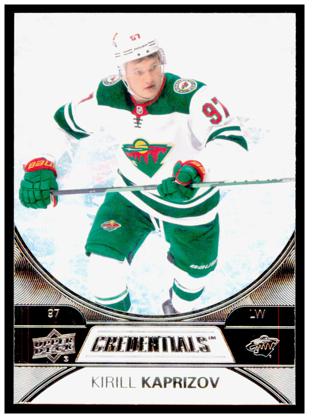 2021-22 Upper Deck Credentials Kirill Kaprizov Card Minnesota Wild #12