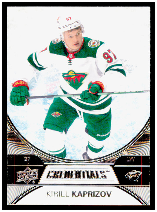 2021-22 Upper Deck Credentials Kirill Kaprizov Card Minnesota Wild #12